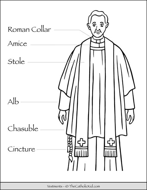 Priest Vestments Coloring Pages