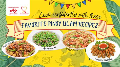 Ajinomoto | Cook confidently with these Favorite Pinoy Ulam Recipes ...