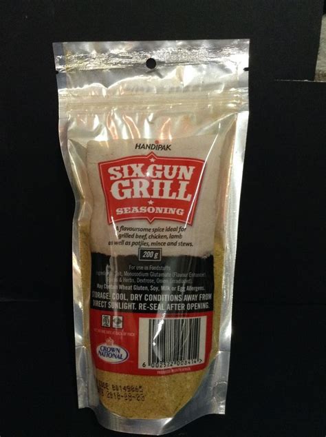 Crown National SIX GUN GRILL SPICE - 200g pack | Thesashopireland.com