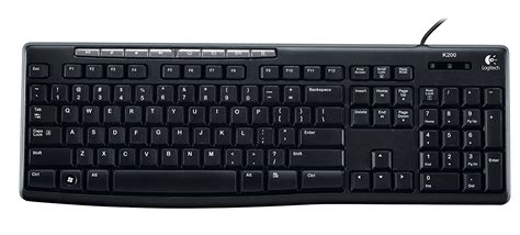 Logitech K200 Wired USB Standard Keyboard Black Logitech:920-002719 - WING WebShop