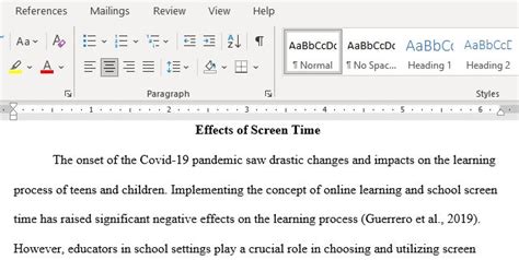 Effects Of Screen Time - exacthomework