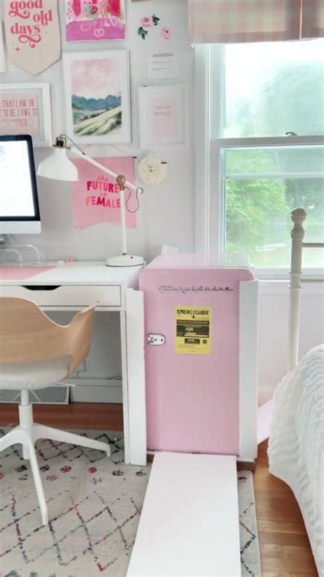 Pink Mini Fridge | Office Fridge | Pink Refrigerator | Pink Appliances ...