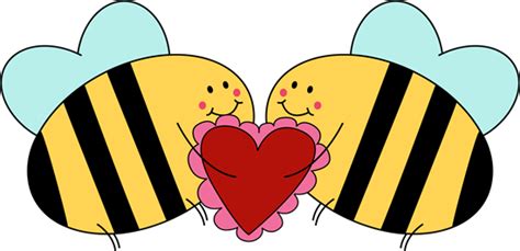 Valentine's Day Love Bees Clip Art - Valentine's Day Love Bees Image | Bee clipart, Bee images ...