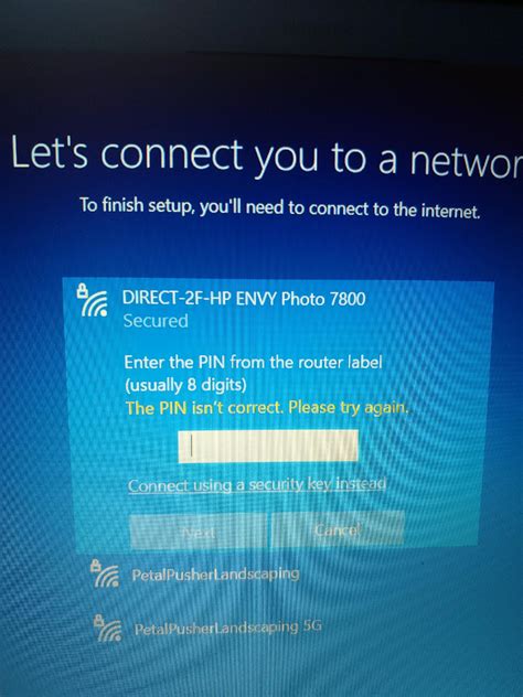 I am asked to enter PIN number from the router label using 8 digits on ...