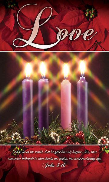 Love Advent Wreath 3' X 5' Fabric Banner | Cokesbury