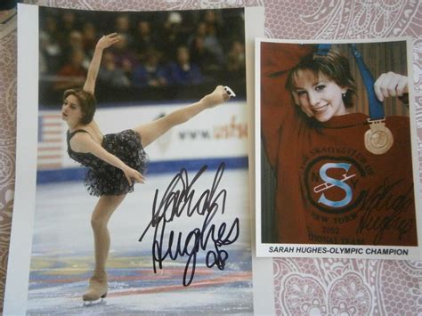 2 Sarah Hughes Gold Medal Olympian signed Photo's Proof Free Shipping ...