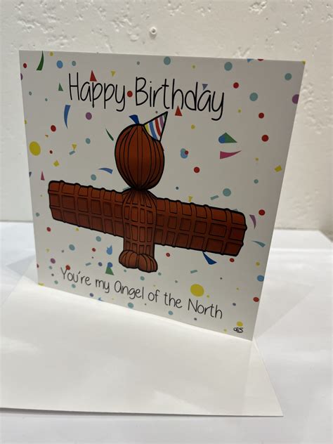 Happy Birthday Angel Card - North East Art Collective