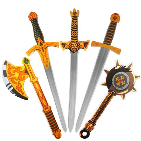 Aliexpress.com : Buy 5PCS 26" Assorted EVA Foam Toy Swords Set Warrior ...