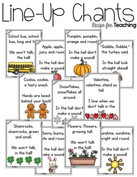 https://www.teacherspayteachers.com/Product/Line-Up-Chants-2044139 ...