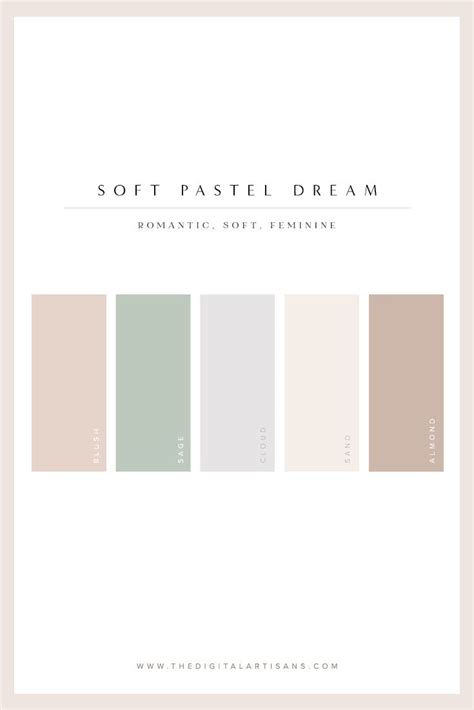 Soft Pastel Color Palette | Pastel colour palette, Color palette design, Brand color palette