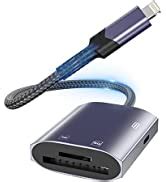 Amazon.com: iPhone iPad SD Card Reader,[MFi Certified] 2 in 1 Lightning & USB 3.0 High-Speed ...