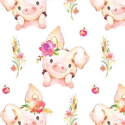 Pig Fabric, Wallpaper and Home Decor | Spoonflower