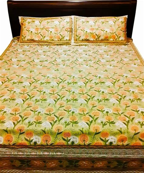 Multicolor Cotton Floral Bed Sheet at Rs 650/piece in Meerut | ID ...