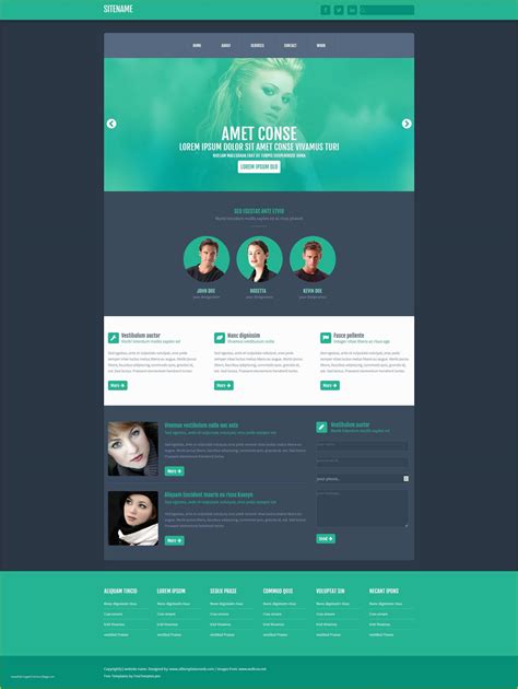 Free HTML Layout Templates Of Free E Page Website HTML Template ...