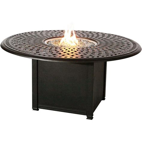 Darlee Signature Counter Height Propane Fire Pit Bar Table