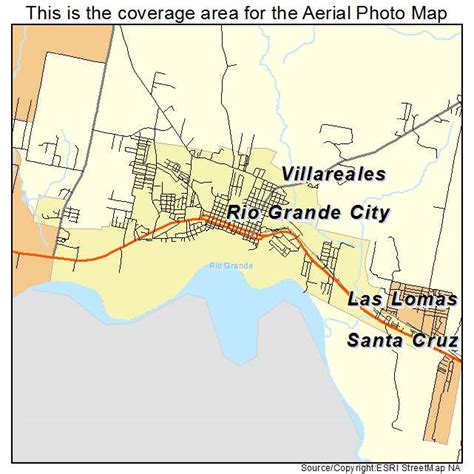 Aerial Photography Map of Rio Grande City, TX Texas