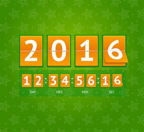 Premium Vector | New year countdown on orange boards. vector illustration