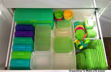 Organising To Make Life Easier: Lunch Making Drawer for School Lunches | Tupperware organizing ...