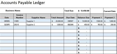 Free Accounting Templates In Excel | Smartsheet for Business Ledger ...