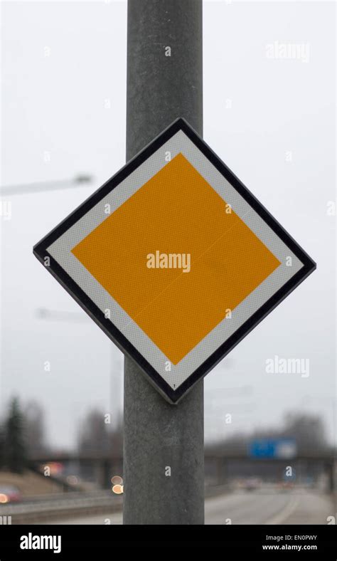 Arterial Road Sign by highway Stock Photo - Alamy