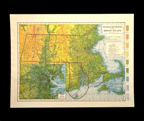 Dazzling Topographic Map Of Massachusetts 2023 - World Map Colored ...