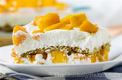 Mango Graham Cake - Filipino Mango Float (Video Recipe) - The Unlikely ...