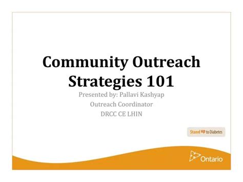 PPT - Community Outreach Strategies 101 PowerPoint Presentation - ID:1749125