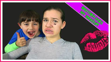 MY BROTHER DOES MY MAKEUP CHALLENGE! - YouTube