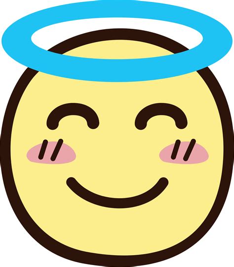 "Smiling Face With Halo" Emoji - Download for free – Iconduck