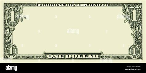 Blank one dollar bill background Stock Photo - Alamy