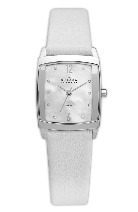 Skagen Leather Strap Watch | Nordstrom