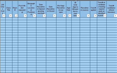 Download Candidate Tracking System Spreadsheet Template - Excel TMP