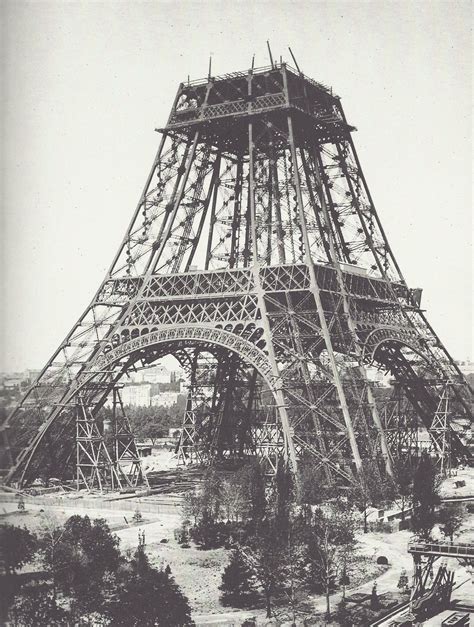 Construction de la Tour Eiffel, photographie stéréoscopique de Léon et Levy, juillet 1888 ...