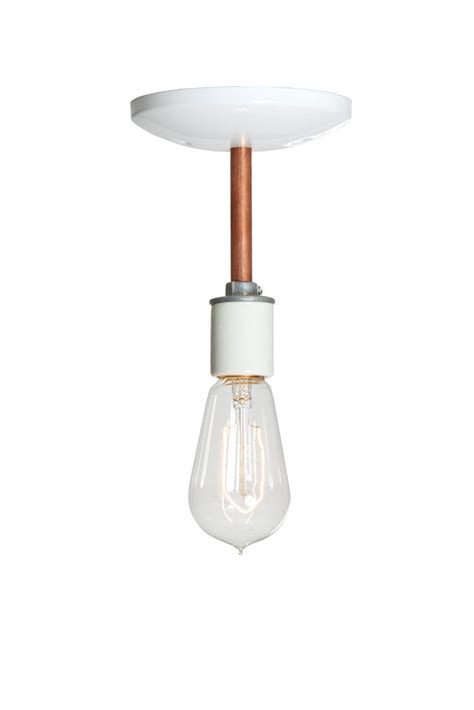 Copper Semi Flush Mount Ceiling Light | Industrial Light Electric