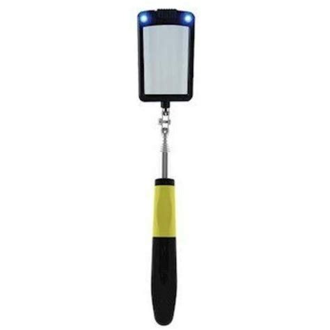 80560 Telescoping LED Lighted Inspection Mirror, 360 Swivel for Extra Viewing, TELESCOPING ...