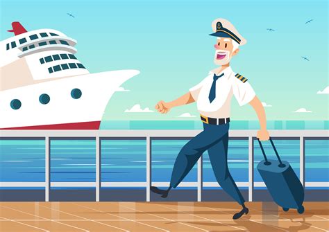 Cruiseliner Ship Captain Seaman Vector 166684 Vector Art at Vecteezy