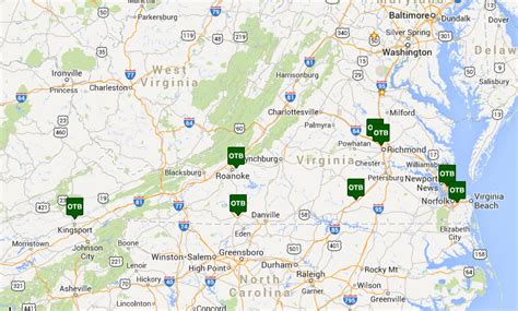 Casinos In West Virginia Map - Map