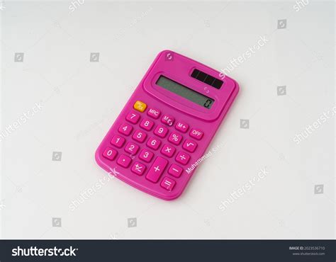 Cute Pink Color Calculator Isolated White Stock Photo 2023536710 | Shutterstock