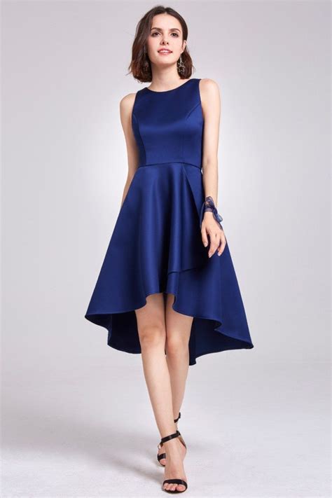 Navy Blue Sleeveless High Low Cocktail Party Dress - $59 #EP05892NB ...