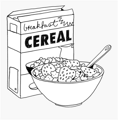 black and white clipart cereal 10 free Cliparts | Download images on Clipground 2024