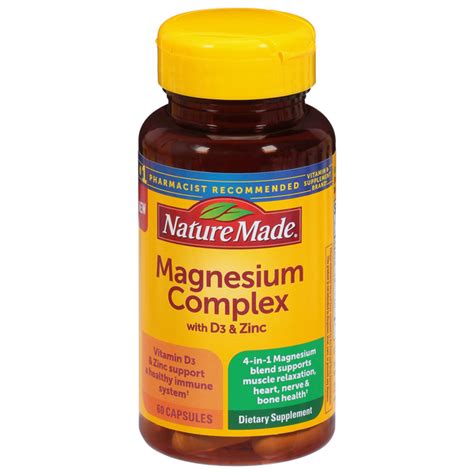 Save on Nature Made Magnesium Complex with D3 & Zinc Capsules Order Online Delivery | Stop & Shop