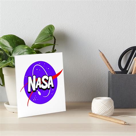 "Cartoon NASA Logo" Art Board Print by AeroMechanical | Redbubble