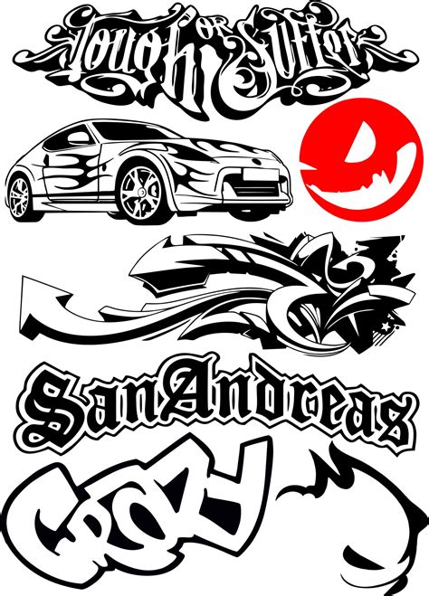 Car Bike Vehicle Graphics Vinyls Decals Vector Free Vector cdr Download - 3axis.co