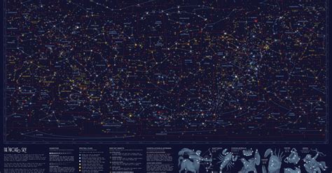 The Night Sky Star Map Review - Map of world