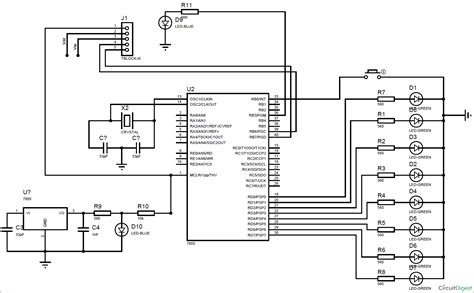 Blinking Led Schematic Diagram