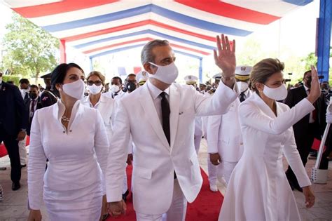 Luis Abinader swears in as president of the Dominican Republic at the beginning of a new ...