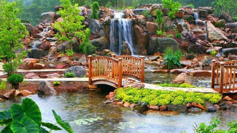 Awesome Darkgreen Garden Waterfall Ideas Beautiful Flower Gardens ...