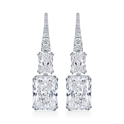 10.28cttw RADIANT CUT G VS2 GIA CERTIFIED DIAMOND EARRINGS Designed by David Rosenberg ...