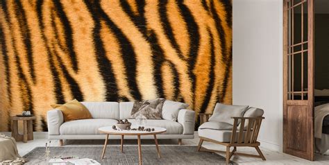 Tiger Print Wallpaper | Wallsauce US