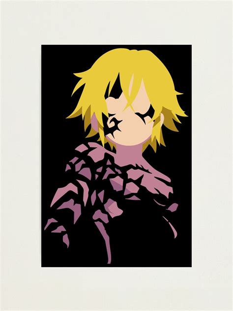 "Meliodas Demon form" Photographic Print by gainzgear | Redbubble